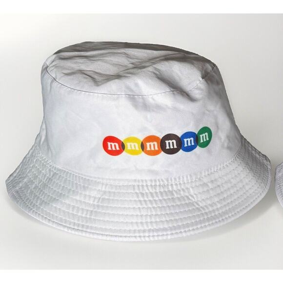 Set of 2 M&M’s Bucket Hats Reversible, Colorful Candy Print M&M’s Sweet Tour - Picture 2 of 4